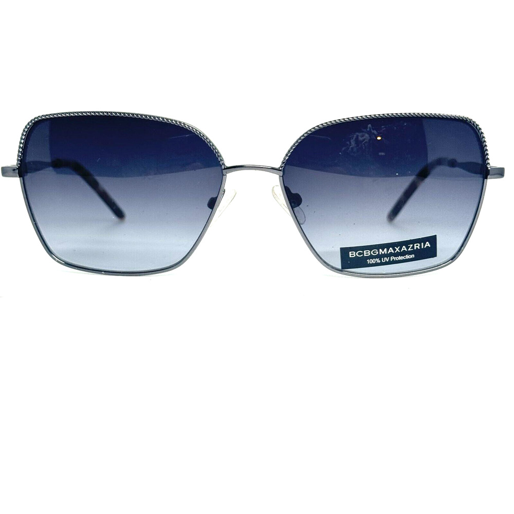 BCBGMAXAZRIA Sizzling Gunmetal Silver Sunglasses‎ 56-15-135 H13466